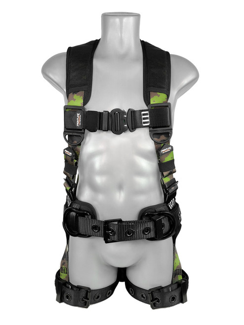 Frontline 110CTB-CF Camouflage Full Body Harness with Aluminum Hardware and Suspension Trauma Straps