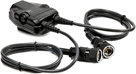 3M FL5701 PELTOR DUAL Push-To-Talk Adapter Military Radios with 6-PIN MIL-C-55116 Connector