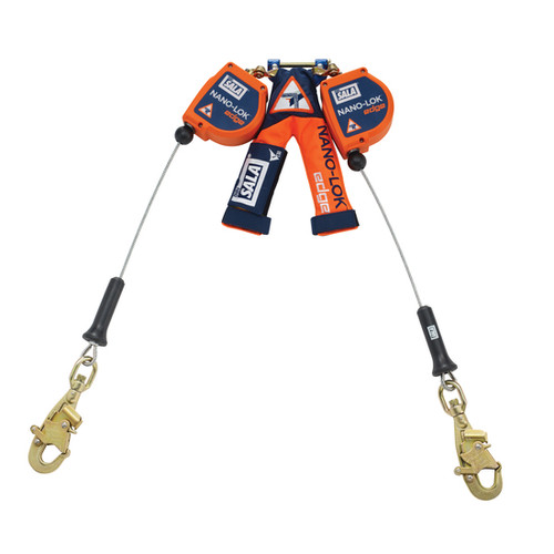 DBI SALA 3500282 Twin-Leg Quick Connect Self Retracting Lifeline 8' Class 2 ANSI