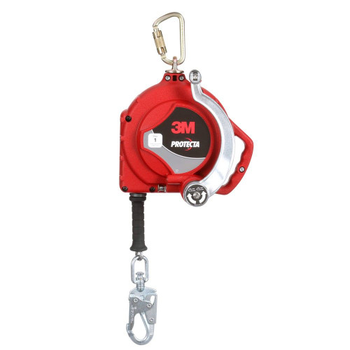 Protecta 3590050 3-Way Retrieval Self-Retracting Lifeline Galvanized Cable with Swivel Snap Hook (50 ft.)