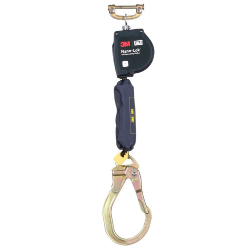 3M DBI SALA 3100601 Nano-Lok XL Self-Retracting Lifeline with Steel Rebar Lock Hook (9 ft.)