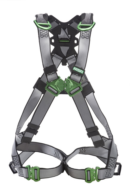 MSA V-FIT Harness with Back & Shoulder D-Rings and Quick-Connect Leg Straps