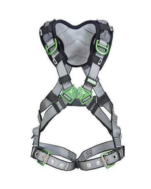 MSA V-FIT Harness with Back Hip & Shoulder D-Rings and Quick-Connect Leg Straps