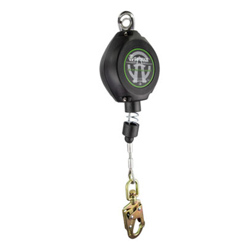 SafeWaze FS-FSP1220-G Cable Retractable with Swivel Fall Indicator Hook (20 ft.)