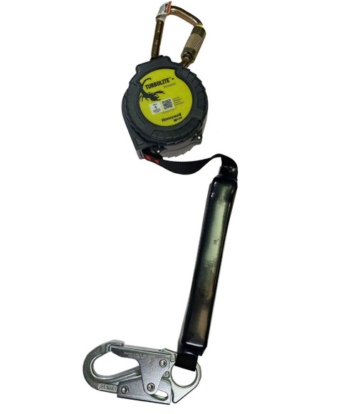 Miller MTL-OHS1-11/9FT TurboLite+ Scorpion Single-Leg SRL with Steel Locking Snap Hook (9 ft.)