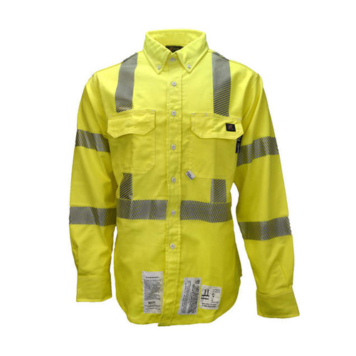 Radians VU7SH3 Neese 7 oz Ultra Soft High Visibility Class 3 FR Shirt (CAT 2)