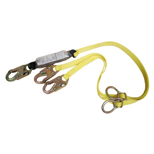 キルホーマン MSA 10072473 Workman Shock Absorbing Twin-Leg Lanyard with LC
