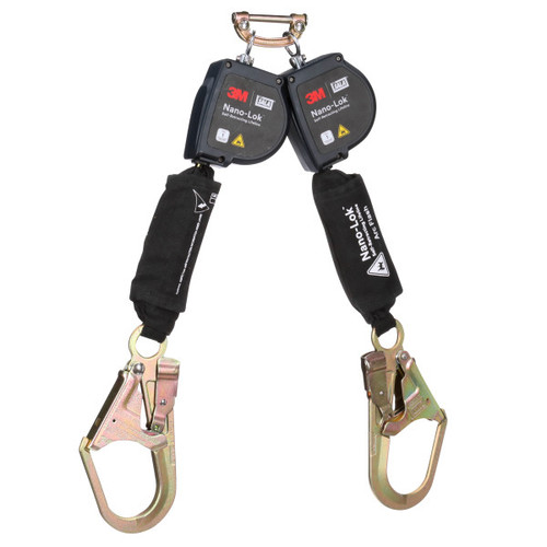 3M DBI SALA 3100584 Nano-Lok Arc Flash Twin-Leg Personal Self-Retracting Lifeline (8 ft)