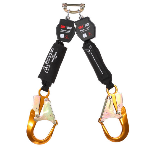 3M DBI SALA 3100570 Nano-Lok Hot Work Twin-Leg Personal Self-Retracting Lifeline (6ft)