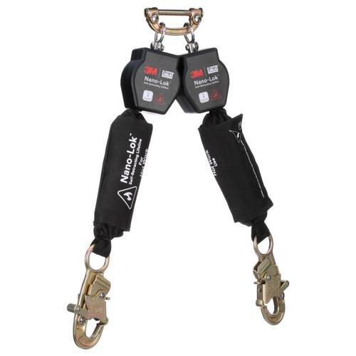 3M DBI SALA 3100565 Nano-Lok Hot Work Twin-Leg Personal Self-Retracting Lifeline (6 ft)