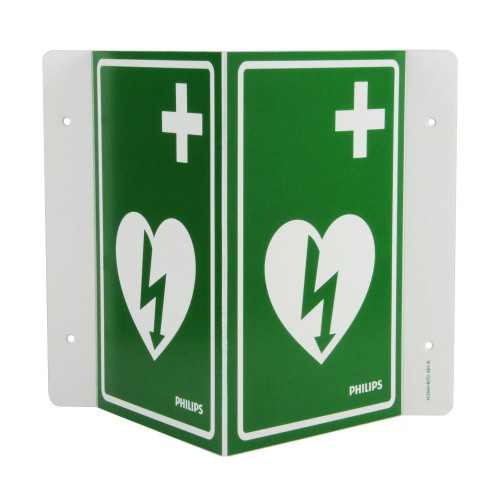 Philips 989803170931 AED Wall Sign (Green)