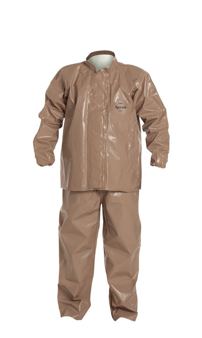 Dupont C3750T Tychem Bib Overall and Jacket Combo with Jam Fit Cuffs and Adjustable Webbing Straps (6/Case)