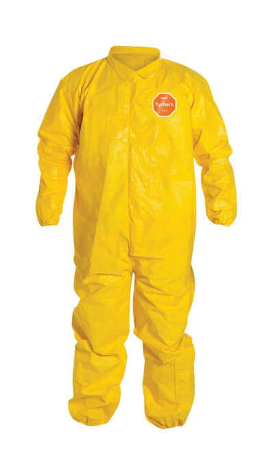 DuPont QC125S Tychem Coverall with Elastic Wrists and Ankles (12/Case)