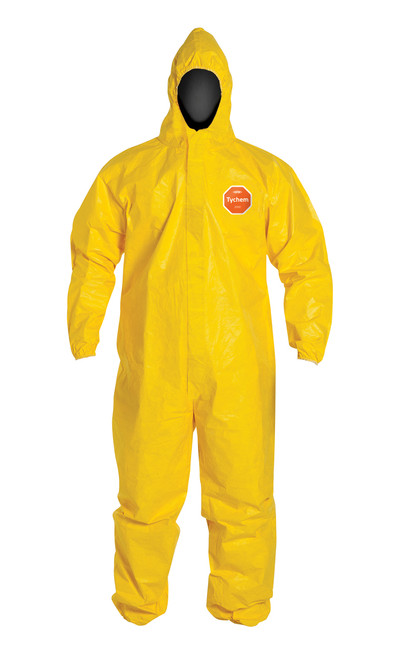 DuPont QC127S Coverall with Hood and Elastic Wrists (12/Case)