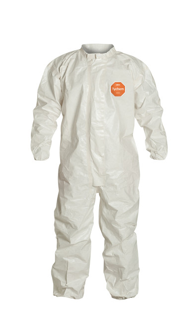 DuPont SL125T Tychem Coverall with Elastic Wrists and Ankles (6/Case)