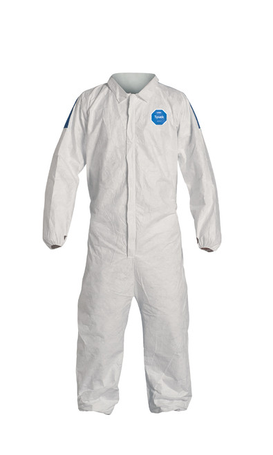 DuPont TD125S Tyvek Coverall with Elastic Wrists and Ankles (25/Case)