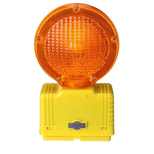Cortina 03-10-3WAY6V Incandescent Amber Barricade Light with Photocell