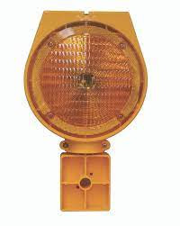 Cortina 03-10-NFSBL Boca LED Solar Light with Amber Lens for Barricade