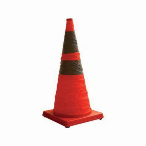 Cortina 03-501-06 Pack N Pop Orange Cone with Reflective Collar (18") (4/Pack)