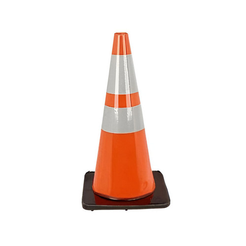 Cortina 03-501-03 Pack N Pop Orange Cone with Reflective Collar and LEDs (28") (5/Pack)