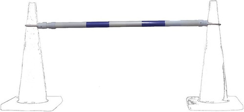Cortina 03-829CB-B Retractable Cone Bar