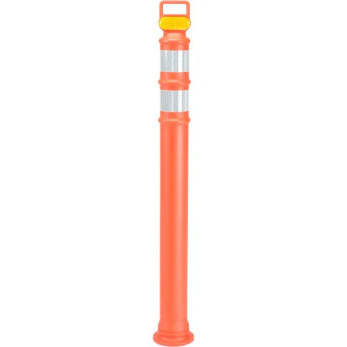 Cortina 03-737 45" Orange Post with Hi-Intensity Prismatic Collars