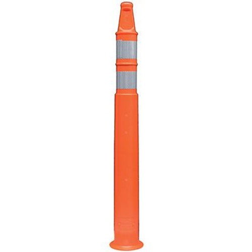 Cortina 03-710 43" Stackable Orange Post with (2) 3" HI Collars