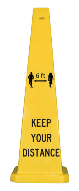 Cortina 03-600-74-KYD Lamba Keep Your Distance Cone (36")