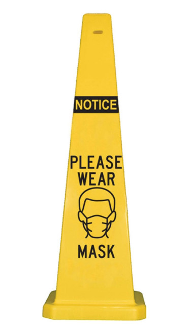 Cortina 03-600-74-PWM Lamba Notice Please Wear Mask (36")