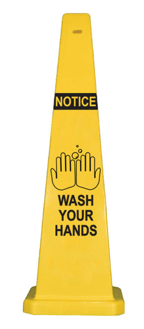 Cortina 03-600-74-WYH Lamba Notice Wash Your Hands (36")