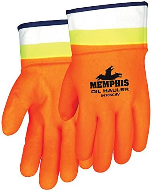 MCR 6410SCHV Safety Oil Hauler Double Dipped PVC Work Gloves (Dozen)