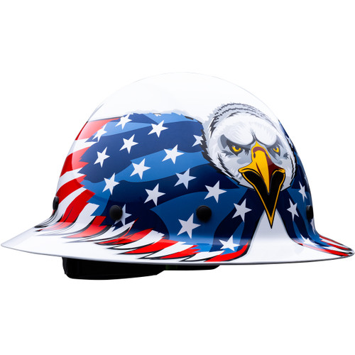 PIP 280-HP1481EAG Wolfjaw Full Brim Hard Hat with Graphic Eagle Design