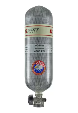 3M Scott 804723-ADXXXX-1 Custom Cylinder and Valve CGA 4.5 (60 Min) (No MUSA Logo)