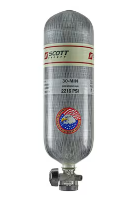 3M Scott 804840-ADXXXX-1 Custom Assy Cylinder and Valve CGA 2.2 (30 Min) (No MUSA Logo)