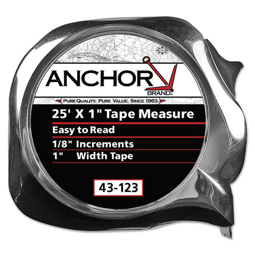 Anchor Brand 103-43-128 Easy to Read Tape Measure 1 in x 25 ft