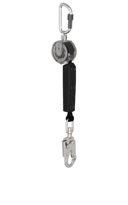 MSA VTOHW-031-DE-A V-TEC PFL Single-Leg with Aluminum Triple Action Swivel Carabiner and Swivel Snaphook (10 ft.)