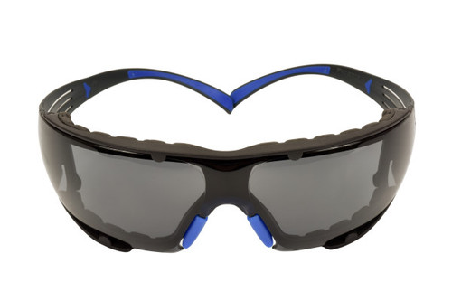 3M SF402SGAF-BLU-F Securefit Safety Glasses Blue and Gray Frame and Scotchgard Anti-fog Lens (Each)