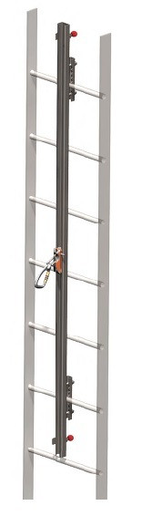 Miller Stainless Steel GlideLoc Vertical Height Access Ladder System Kits (Rail)