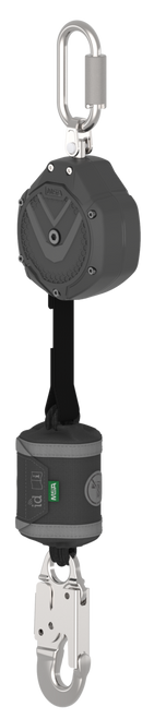 MSA VSOHW-011-NG-A V-Shock Single-Leg PFL With Aluminum Snaphook and Steel Carabiner (6')