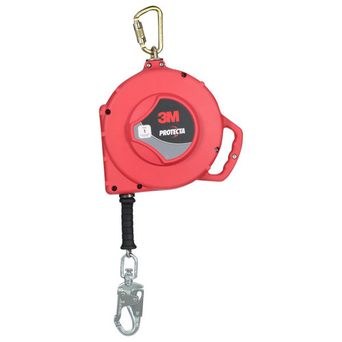 3M Protecta 3590040 Self Retracting Lifeline with Thermoplastic Housing and Galvanized Steel Cable (66 ft.)