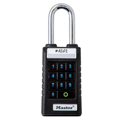 Master Lock 6400LJENT Bluetooth ProSeries Extended Shackle Padlock for Business Applications