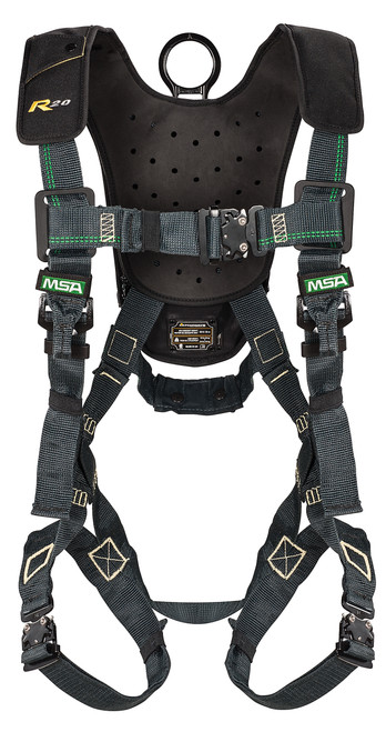 MSA Latchways Personal Rescue Device (PRD) with EVOTECH Full Body Harness & Quick-Connect Leg Straps