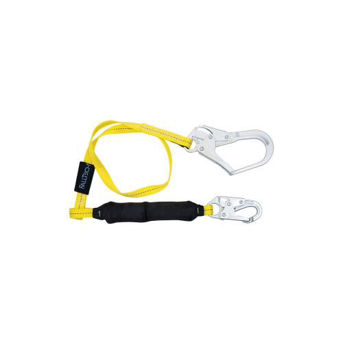 FallTech 8256LT3 Soft Pack FT Basic Single-leg Energy Absorbing Lanyard with Steel Connectors (6 ft)
