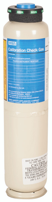 MSA 10150606 Calibration Gas Cylinder 116 L (CH4, O2, CO, H2S, CO2)