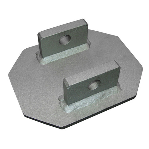 3M DBI SALA 8519819 Permanent Stainless Steel Bolt-On Uni-Anchor Fall Arrest Post Base for Concrete (15 in x 12 in)