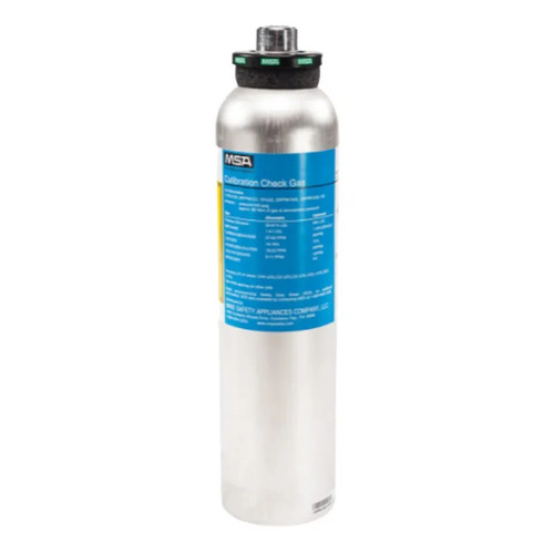 MSA 10117738 Calibration Gas Cylinder (CH4-1.45%) (O2-15%) (CO 60 PPM) (H2S-20 PPM) (SO2-10 PPM) (58 L)