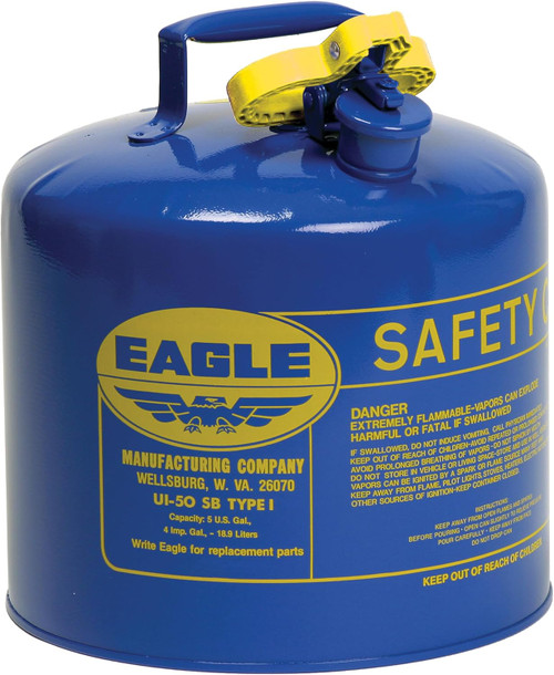 Eagle UI50SB Type I 5 Gallon Steel Safety Can for Kerosene with Flame Arrester