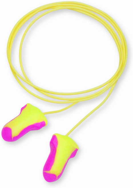 Honeywell LL-5-30 Howard Leight Laser-Lite Contoured T-Shape Polyurethane Foam Corded Earplugs (NRR 32) (25 Bags/Box)