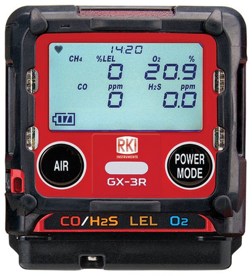 RKI GX-3R Confined Space 4 Gas Monitor (LEL, O2, H2S & CO)
