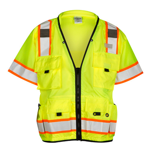 ML Kishigo S5010 Class 3 Lime Professional Surveyors Vest